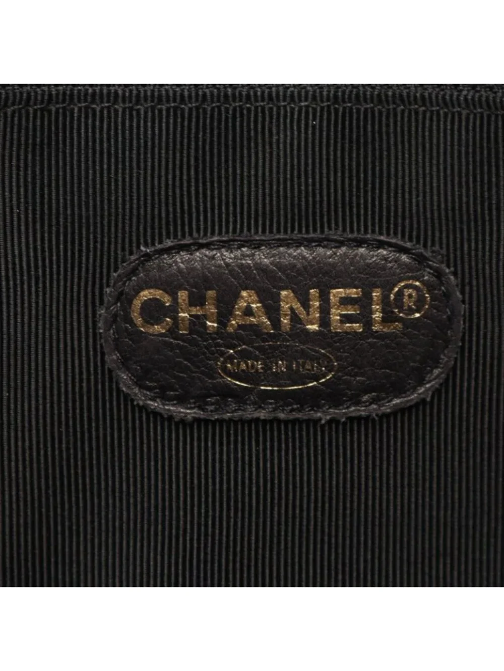 Chanel Tote CC Logo Black Lambskin Chain